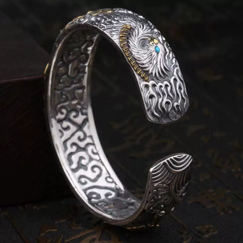 Ретро nación, Сюаньин Четыре Слон bracelets владетельный Зеленый дракон Белый тигр Сюцзю персонализированный атмосферный браслет