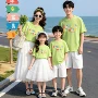 ins四口夏季拍照t恤