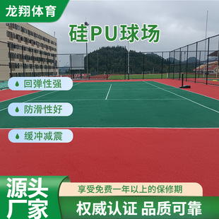 Manufacturer's New National Standard Elastic Silicon Pu Stadium Material Non-Slip Silicon Pu Elastic Layer Basketball Court Silicon Pu Plastic Layer