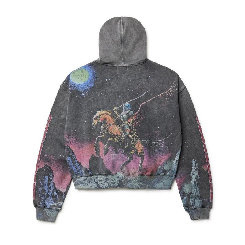 Men's Clothing American Retro Street Style Unisex Hooded Sweatshirt Y2K Trendy Hot Style Tops Jacket Thickened Casual_viptrois.com