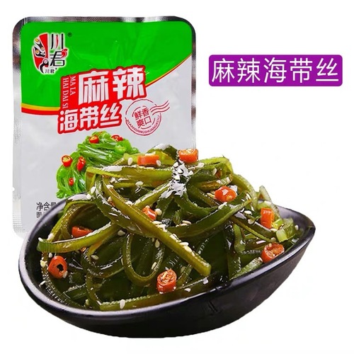 Instant pickled mustard greens and preserved vegetable as side dishes, spicy and numbing seaweed strips, student's preserved vegetable in bulk, dried radish in small packages, wholesale in bulk