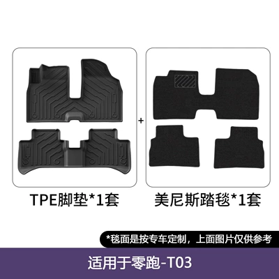 Suitable for 24-25 Models of Modelə uyğun ayaqaltı - leapmoon-t03-double-layered-floor-mats