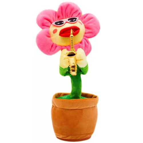 Internet celebrity saxophone, enchanting sunflower, singing and dancing sunflower, children's toy, talking gift