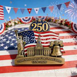跨境亚马逊新品美国250周年纪念装饰挂件摆件