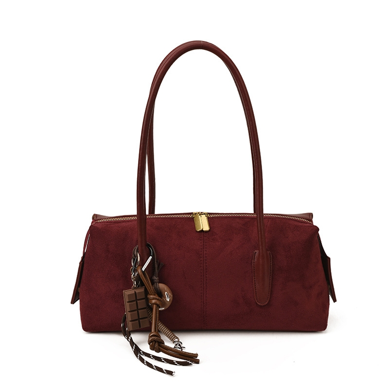 Women's Boston Handbag 2025 New Trendy Autumn/Winter Casual Large Capacity Retro Versatile Crossbody Bag - Thumbnail 5