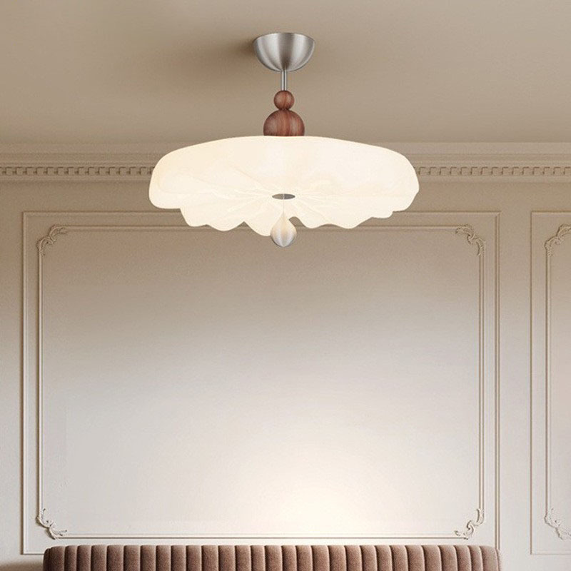 Lámpara de techo de dormitorio de estilo medieval Lámpara de estudio de estilo crema francesa