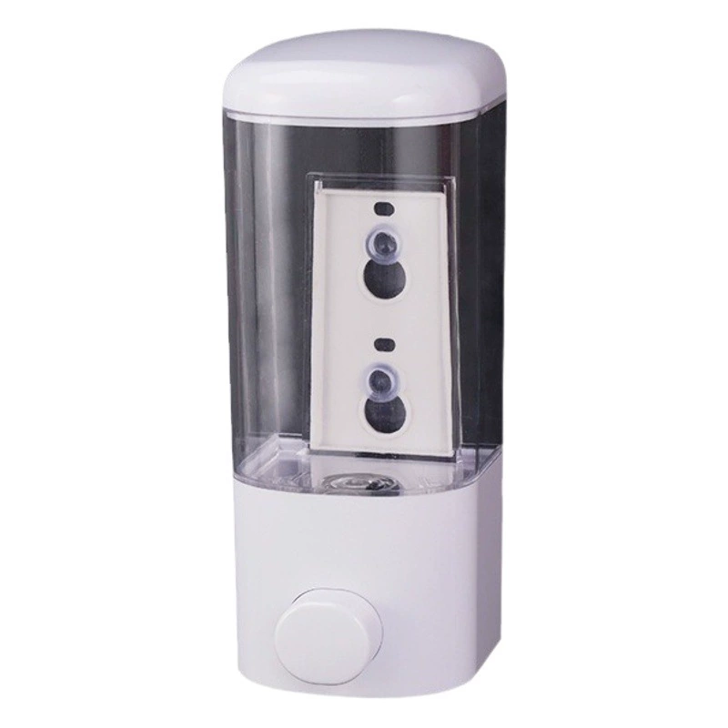 Дозатор для мыла пластиковый, ручной, для ванной комнаты, для дома и отеля, без сверления, на присоске, 500 мл