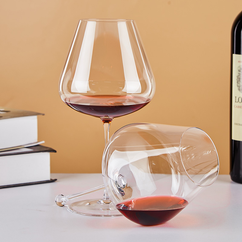 Taza de vino de cristal, taza de borgoña, taza de gravedad, taza de vientre, taza de cristal ultrafina hecha a mano