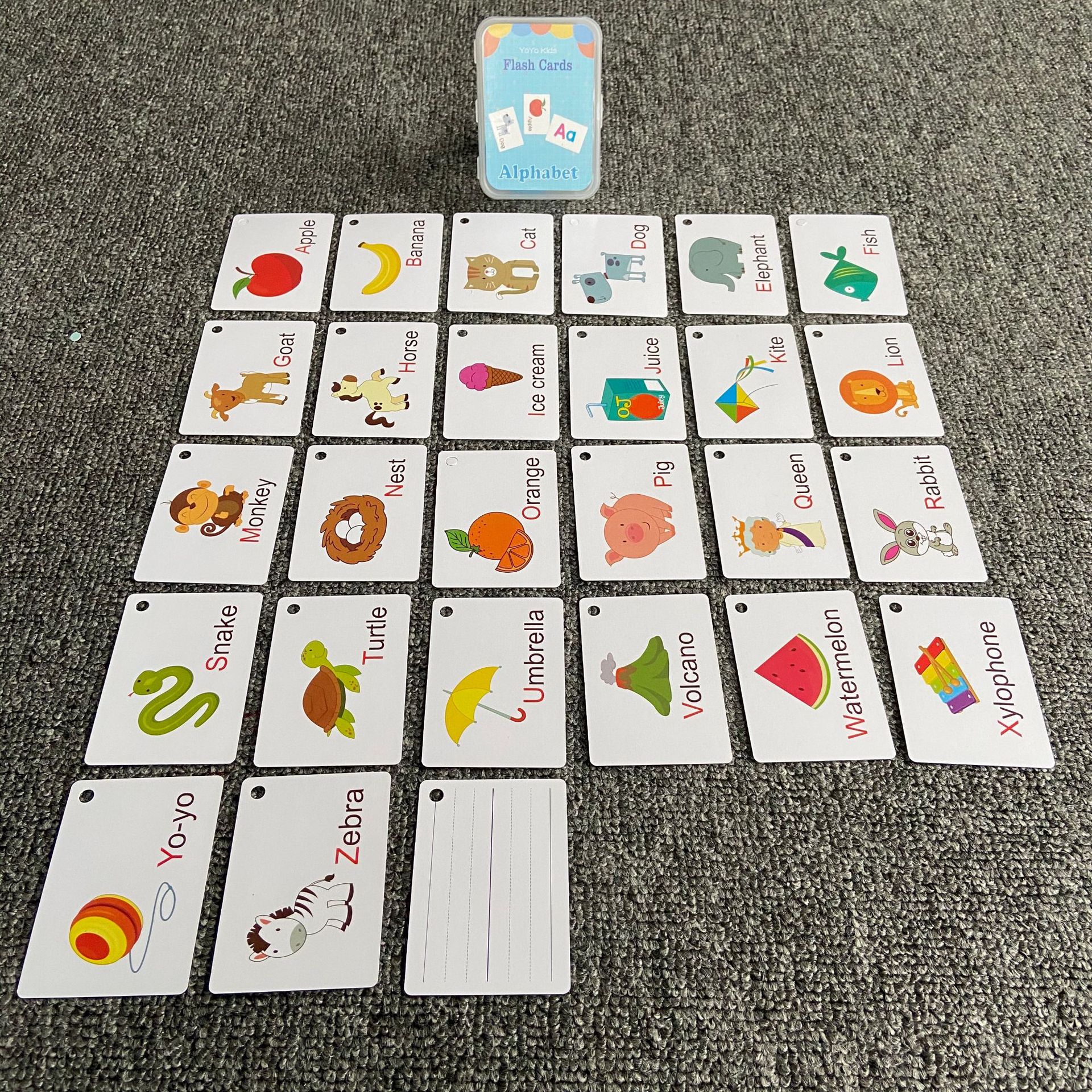FlashCards早教闪卡个性化英文单词认知培训学校教具启蒙衣服动物-阿里巴巴
