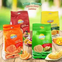 Вьетнамские импортированные печенье PHULAI с вкусом дуриана, сэндвит-печенье 350 г, перекус с манговым вкусом