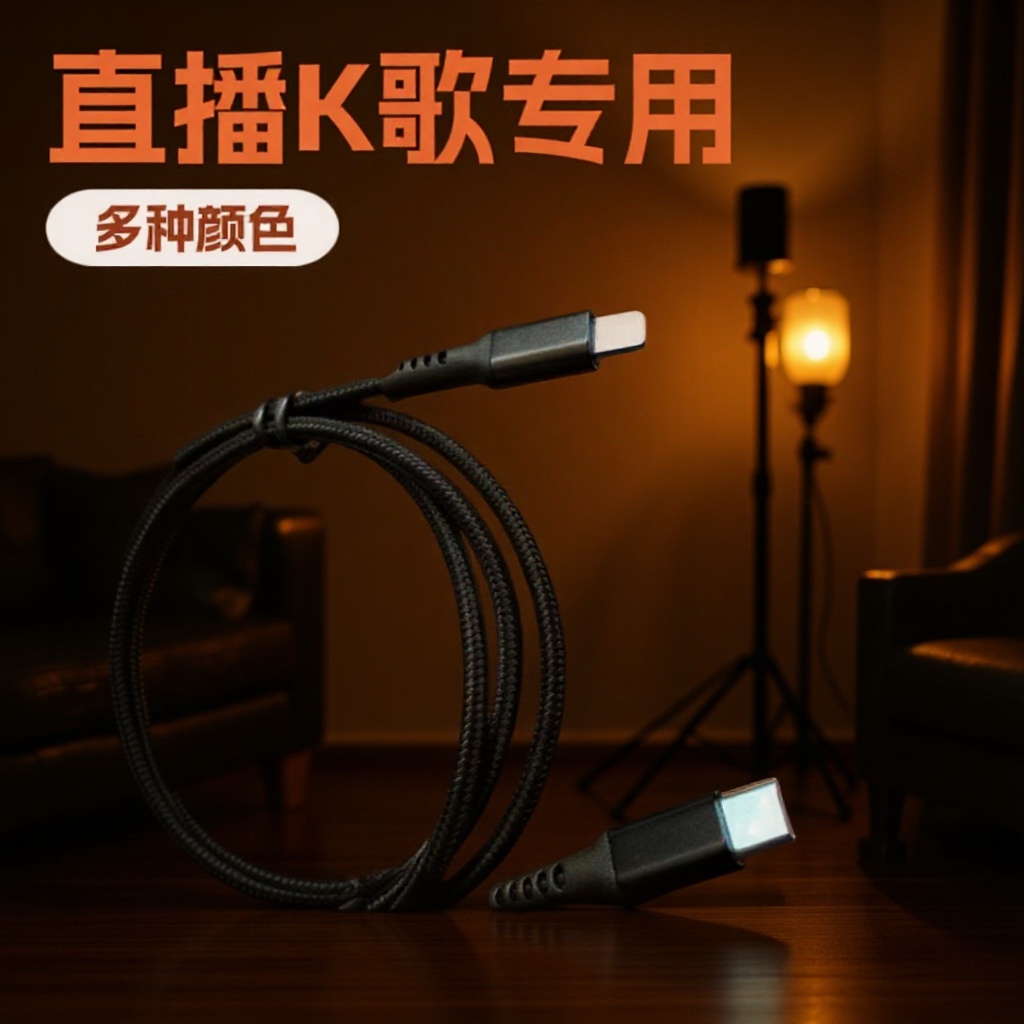 Cable de Audio OTG V8 para Tarjeta de Sonido de Cobre y PVC, para Transmisión en Vivo image 4