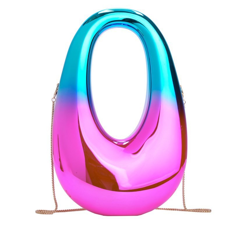 Bolsa de cena transfronteriza europea y americana, botella de vino de luna elíptica, bolsa de mano, boda de moda, nicho, bolsa de noche