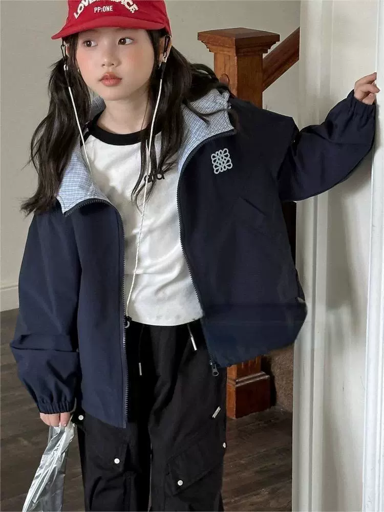 Куртка, детский худи для отдыха, западный стиль, oversize