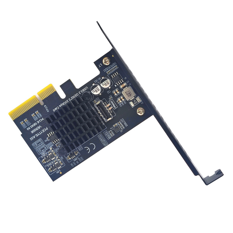 USB3.2��չ��GEN2x2 20Gbps PCIE 4Xת��TYPE-Cǰ��A-KEY/TYPE-E