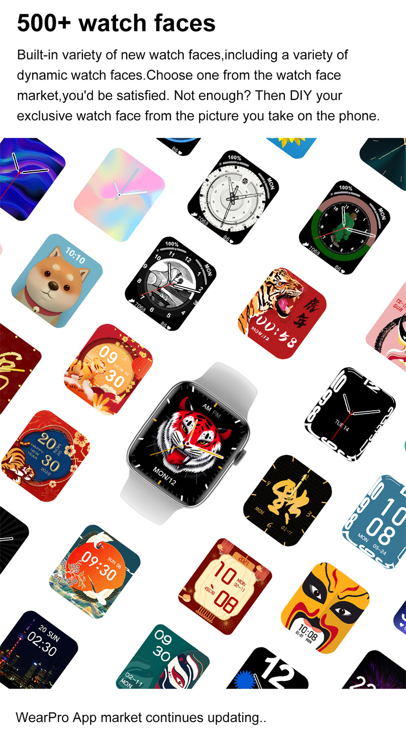 Smartwatch i8 PRO MAX with incoming call reminder, step counting, health monitoring, sleep and fitness wristband factory wholesale Application Scenario