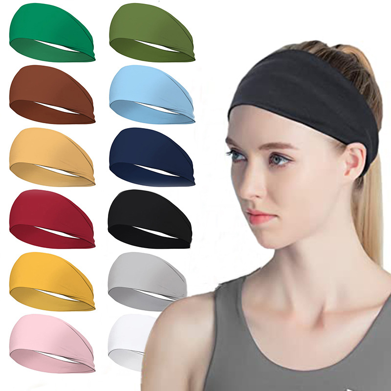 European and American Men's and Women's Sports Equipment Fitness Running Breathable Sweat Absorbing Hair Belt High Elastic Headband Mountaineering Hood
