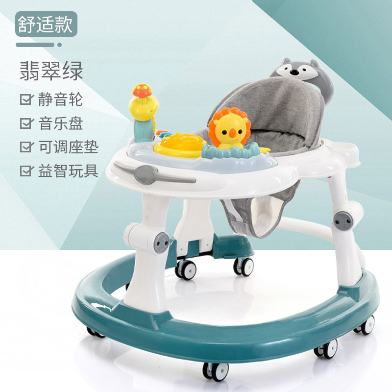 Baby Walker anti-o-pierna multifuncional resistente a la caída anti-Flip niña niño bebé ayuda para caminar carro portátil en forma de U image 9