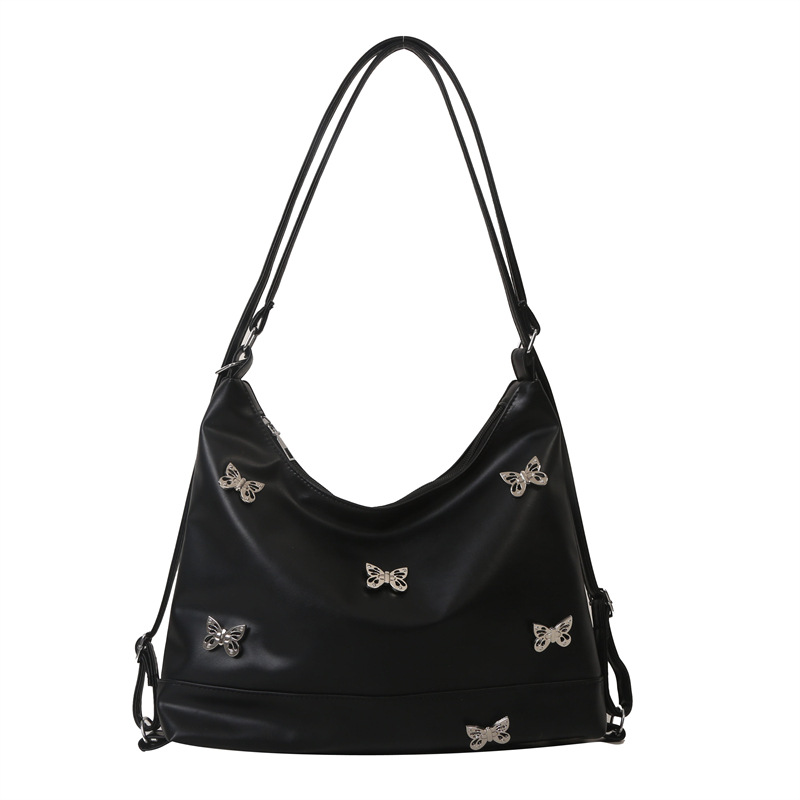 Cuero suave de gran capacidad moda textura Commuter suave bolsa de hombro las mujeres 2023 Otoño e Invierno estilo coreano bolsa