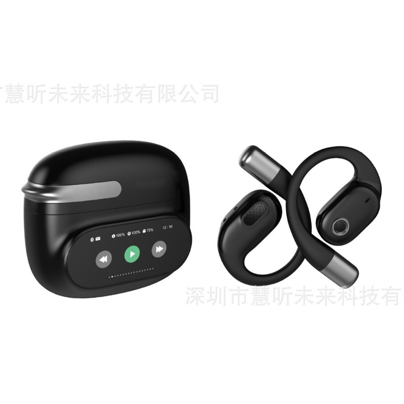 MINISO人気商品 OWS800PRO Bluetoothイヤホン 翻訳機能付き オーバーイヤー型 ノンインイヤー ワイヤレスAI翻訳モデル|undefined