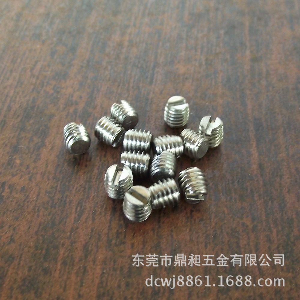 不锈钢304紧定螺丝1无头螺钉/3/M4*1.6M5/6/8/10一字开槽机米GB73
