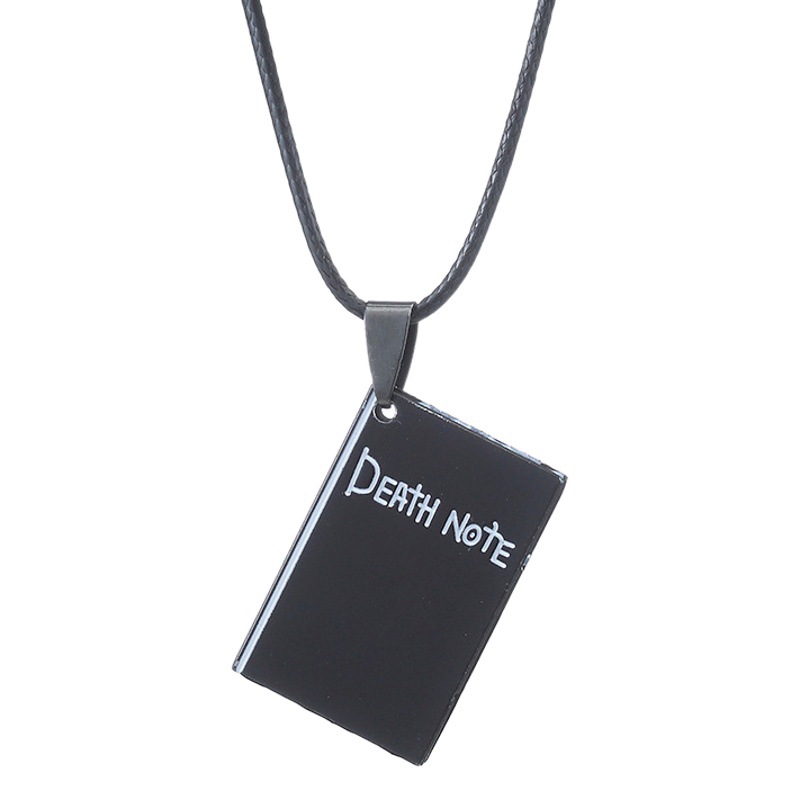 Japanese anime Death black notebook Death diary Death Note necklace Big L pendant factory direct sales