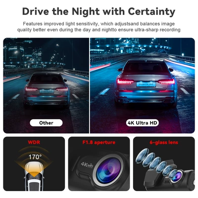 Driving recorder, Chezai Car Dash Cam Front