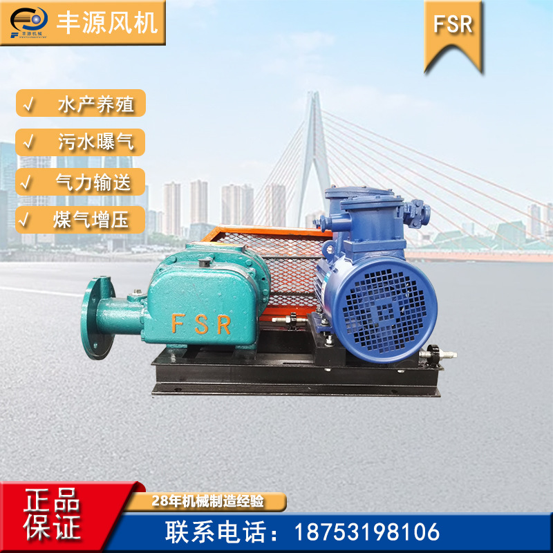 丰源罗茨鼓风机FSR系列风机特殊气体风机煤气加压风机