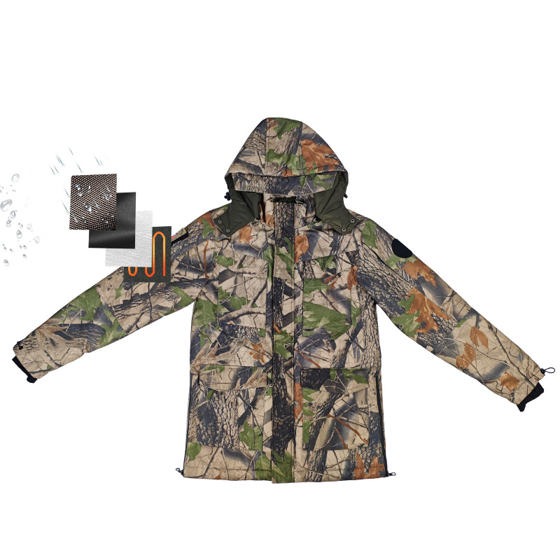 Intelligente Winter-Heiz-Daunen jacke, maßge schneiderte Kapuzen-Heiz-Baumwoll jacke, wiederauf ladbare warme Baumwoll jacke, Heiz-und Daunen jacke verarbeitung