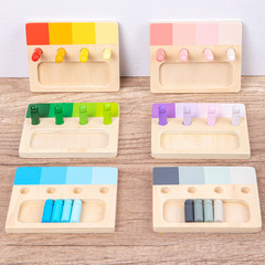 Montessori Color Sorting Board with Color Matching Activity, Hand-Eye Coordination Educational Toy for Kids