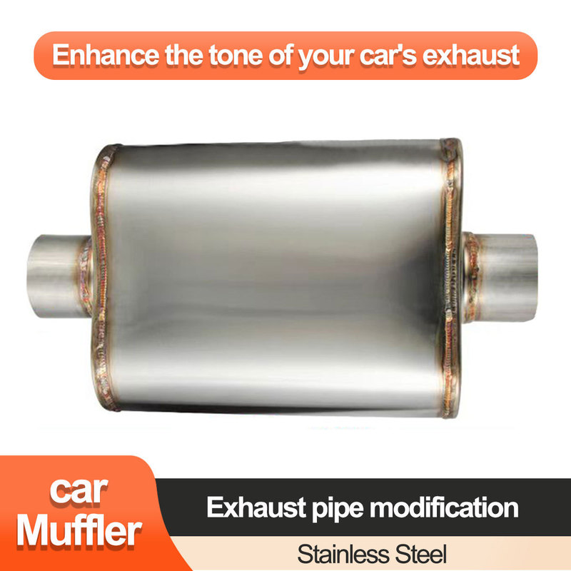 Hot Selling Modified Straight Car Stainless Steel Exhaust Pipe Muffler 63mm 76mm Car Straight Modified Drum Hot Selling Modified Straight Car Stainless Steel Exhaust Pipe Muffler 63mm 76mm Car Straight Modified Drum
