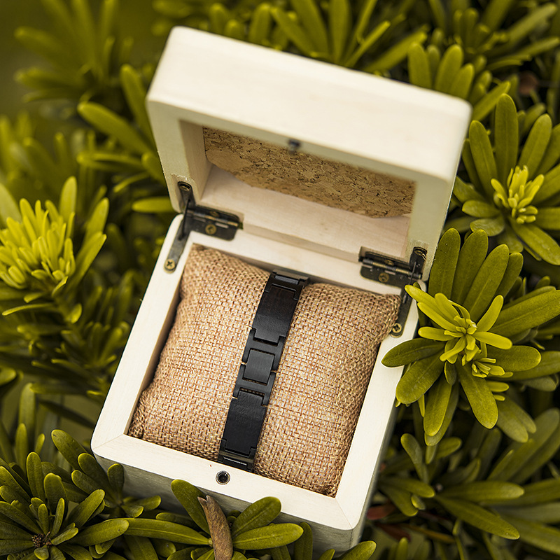 27g Weight Bracelets Classification Wood Chain Material 1 Piece Quantity Daily, Street Occasion Wood Material Geometric Pattern Men's Gender Vintage Style, Simple Style Style Men's Vintage Style Simple Style Bracelets Geometric Wood Men's Chain Bracelets 26