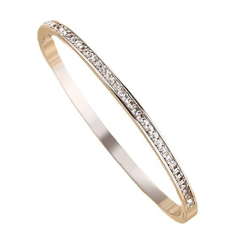 Bracelet stainless steel, ring, set, accessory, fashionable jewelry, light luxury style, wholesale, simple and elegant design