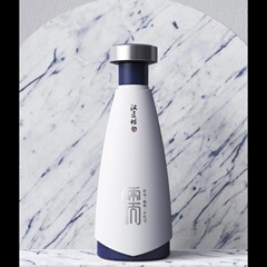 Ru Tianxia スプレー焼き花ガラスワインボトル高価値 2 色白素材機構シンプルな白ワインボトルガラスボトルボトル