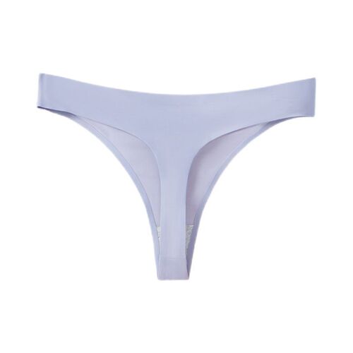New European and American thongs, large size, low waist, sexy, pure desire, seamless ice silk panties, women's yoga sports briefs