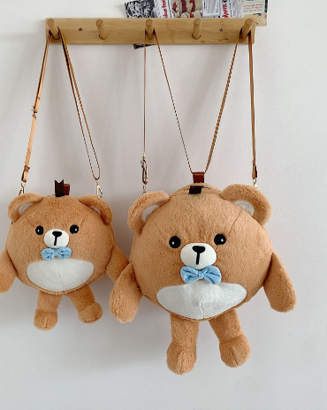 Bolsa de peluche femenina, linda, estilo Coolomi, bandolera, maquillaje, regalo de cumpleaños, al por mayor