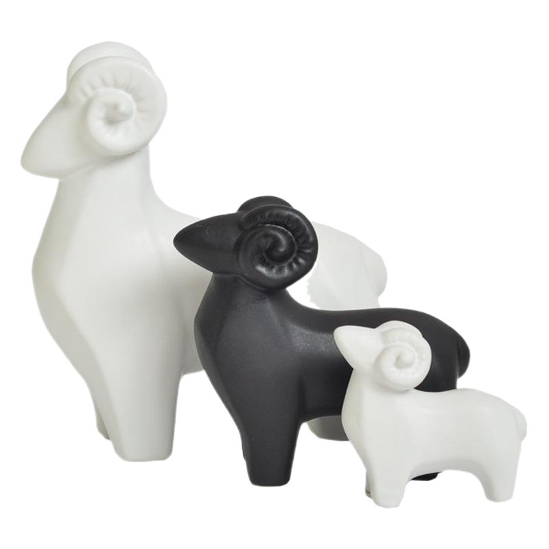 Sanyangkaitai decoración del hogar moderno minimalista modelo nórdico nueva casa salón estudio lindo cerámica ovejas al por mayor