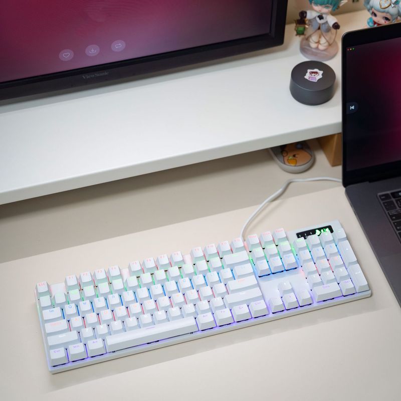 特別オファー卸売クロスボーダースポット Amazon Lingkey リアルメカニカルキーボード有線 87/104 キー発光緑紅茶軸|undefined