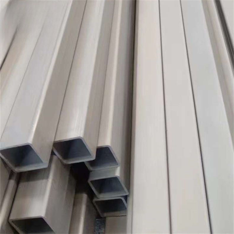 厂家直销304毛坯直缝方管 不锈钢油墨拉丝矩形管 流体输送方矩管