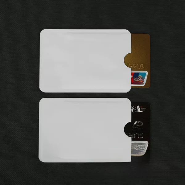 Various colors aluminum foil anti-magnetic bank card cover RFID protective cover radio frequency identification technology to steal information