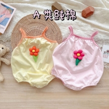新生儿包屁衣婴儿夏装儿薄款夏季宝宝萌洋气连体吊带包屁哈衣肚兜