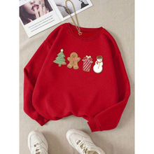I 40318 Christmas Fleece Top ʥ��ӡ�����޿羳����ͨ����