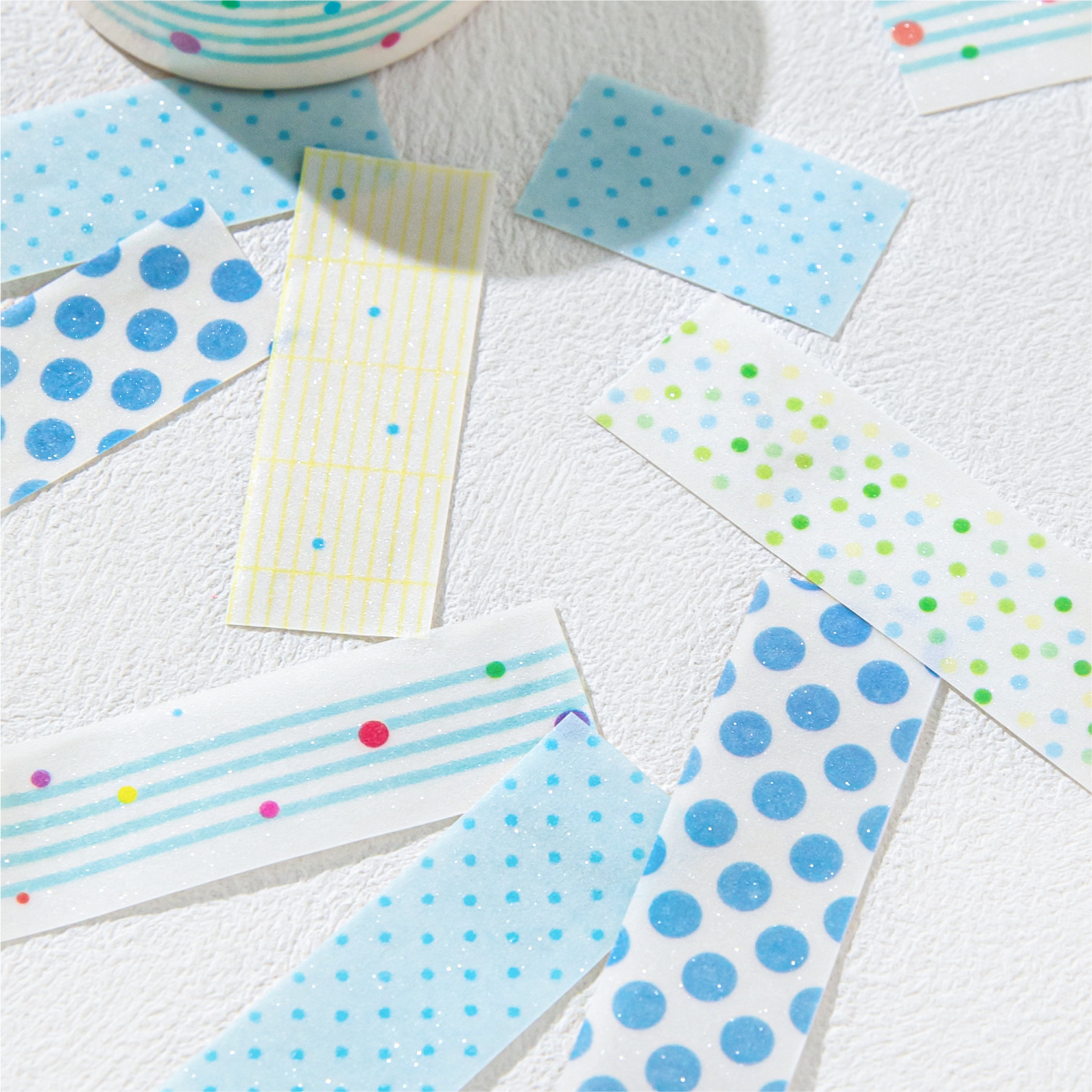 Sugar Poetry Flash Arena Cinta de papel de ácido sulfúrico Color Sugar Island Sugar de alto valor Mano simple Material de bricolaje Cinta de película de corte