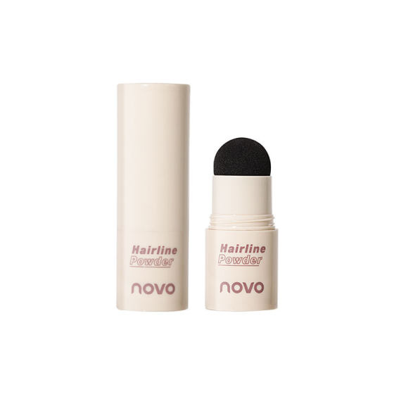 Novo Hairline Powder Fills and Repairs Hair Seams, Modifies and Covers High Forehead and Sideburns Shadow Powder, Is Waterproof, Sweat-Proof and Does Not Remove Makeup