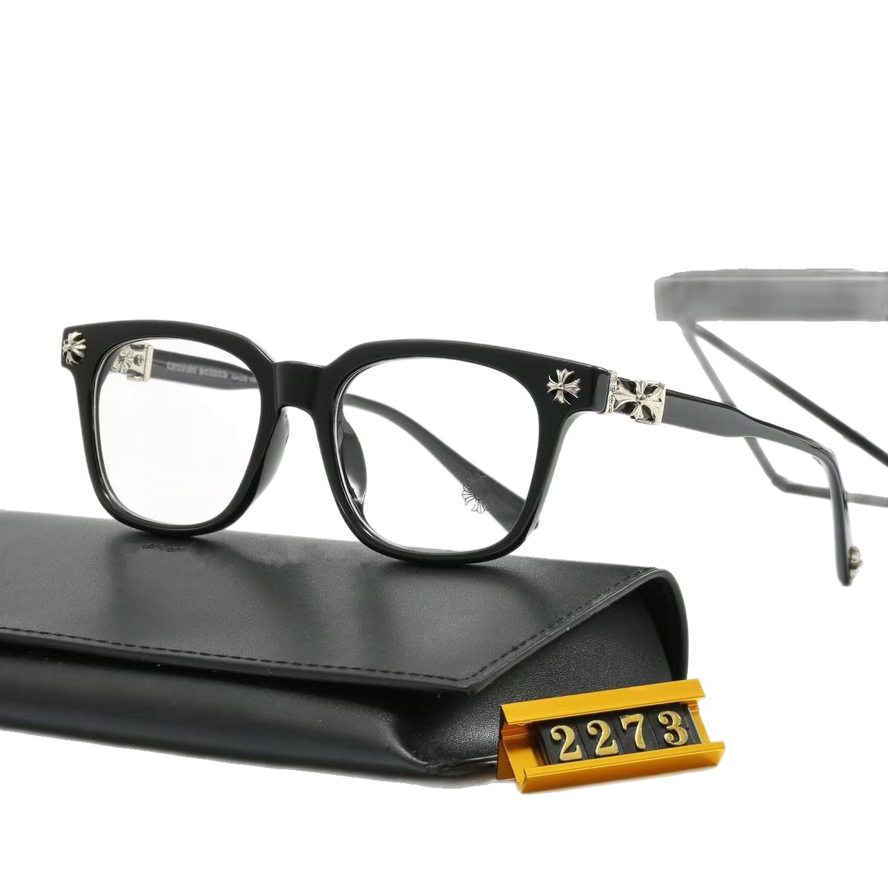 ヨーロッパとアメリカの新しいスタイルの男性と女性用サングラス、スクエアフレーム、平らなミラー、クラシックな旅行ファッション光学メガネ 2273