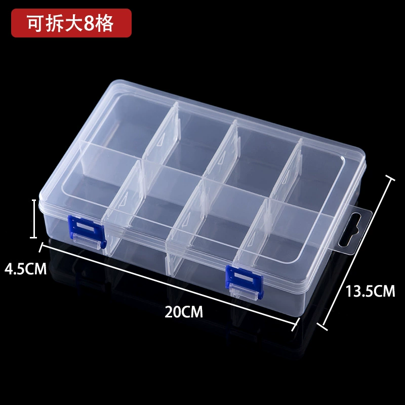 Big removable plastic storage system, toy, accessory, box, increased thickness, 8 cells, handmade
