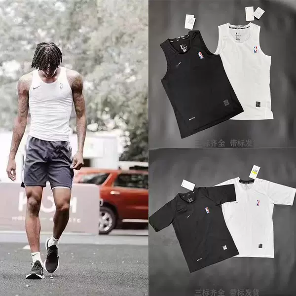 New American Basketball Tight Vest Men's James Same Style Summer Short-Sleeved T-Shirt Fitness Sports High Elasticity and Quick Drying