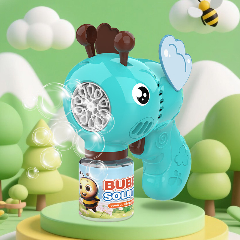 Burbujas para niños juguetes de cañón de acero iluminación automática burbujas Gatlin burbujas fabricantes de cañón de burbujas al por mayor