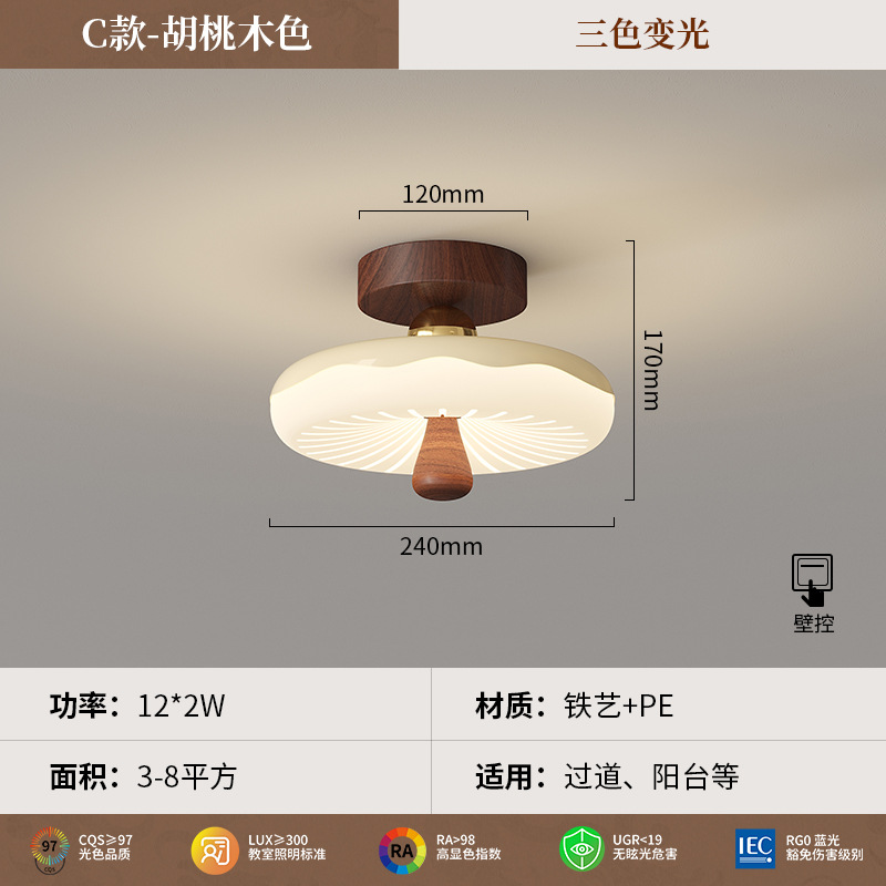 Luces de pasillo, luces de techo de vidrio de estilo antiguo, pasillos, pasillos, pasillos, pasillos, luces de dormitorio, candelabros, luces decorativas de estilo crema francés