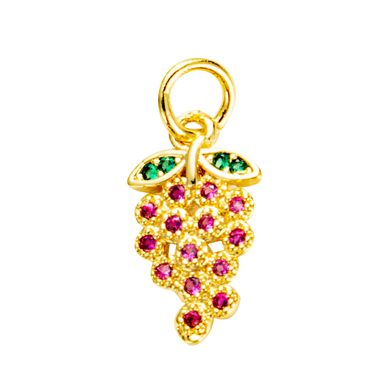 Nihaojewelry wholesale accessories star butterfly eye crown anchor lock copper zircon pendantpicture15