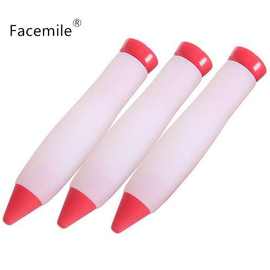 Facemile 红色硅胶巧克力挤酱写字裱花笔  蛋糕烘焙裱花工具35g